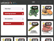 Tablet Screenshot of lococos.ca